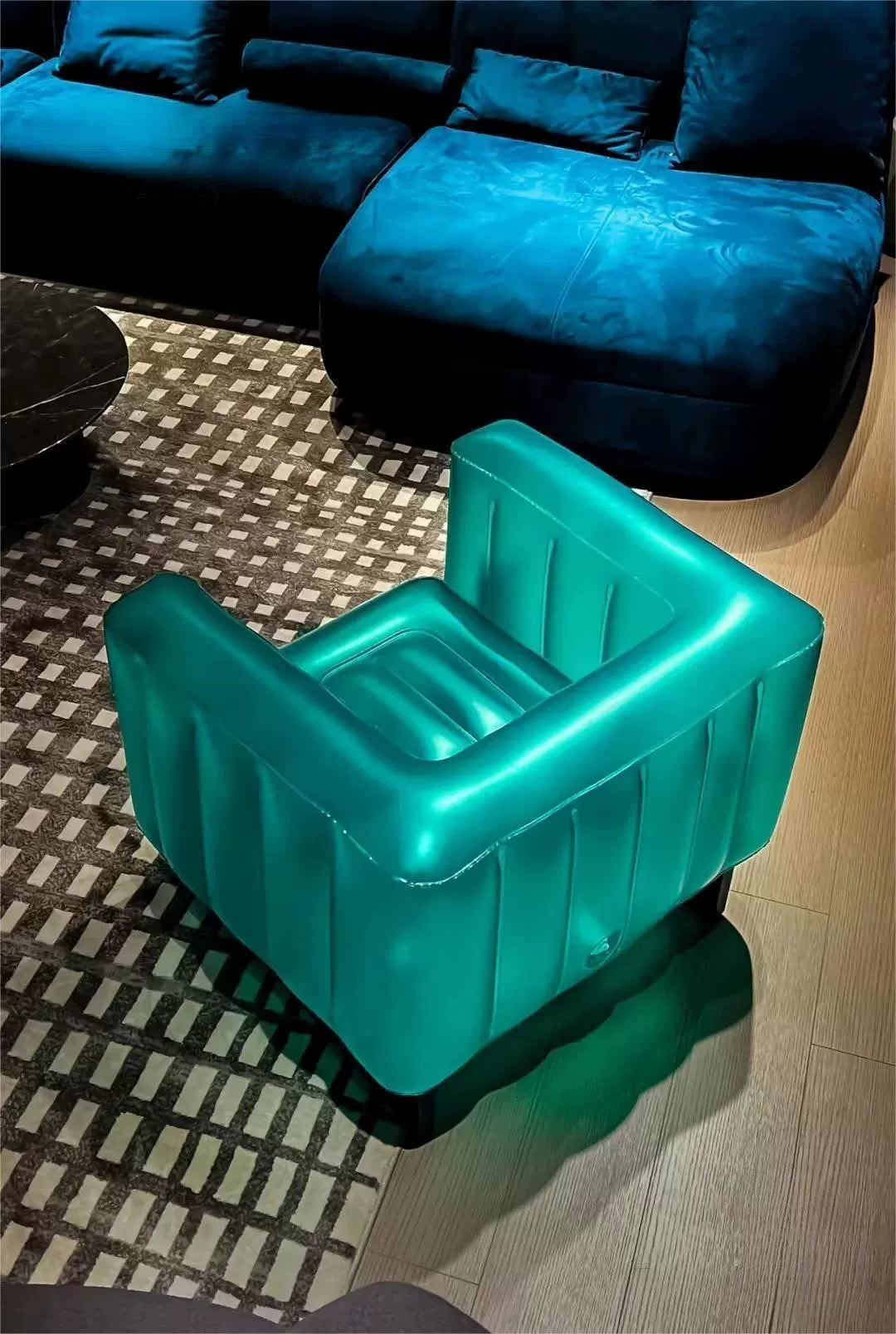 🔥Trendy influencer PVC environmentally friendly material living room DIY sofa✨ beach party camping yard inflatable sofa