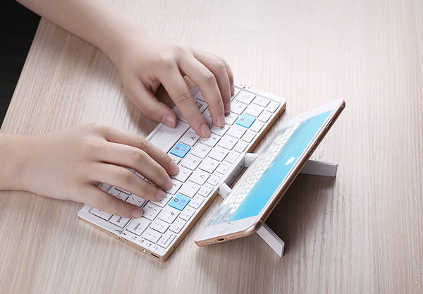 ✨⌨Foldable Bluetooth Keyboard, Cordless Portable Keypad with Stand💡, Mini Pocket Travel💻