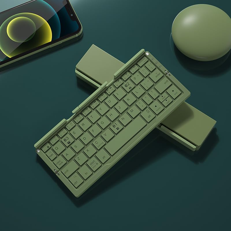 ✨⌨Foldable Bluetooth Keyboard, Cordless Portable Keypad with Stand💡, Mini Pocket Travel💻