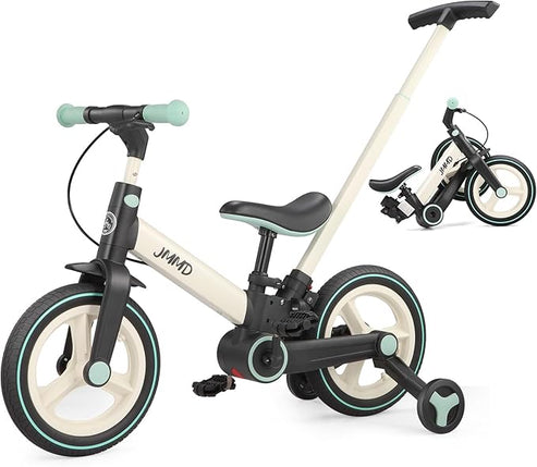 ✨6-in-1 Toddler Bike & Stroller | Foldable Push Bike w/Training Wheels