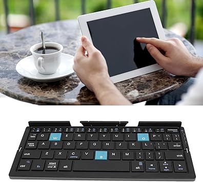 ✨⌨Foldable Bluetooth Keyboard, Cordless Portable Keypad with Stand💡, Mini Pocket Travel💻