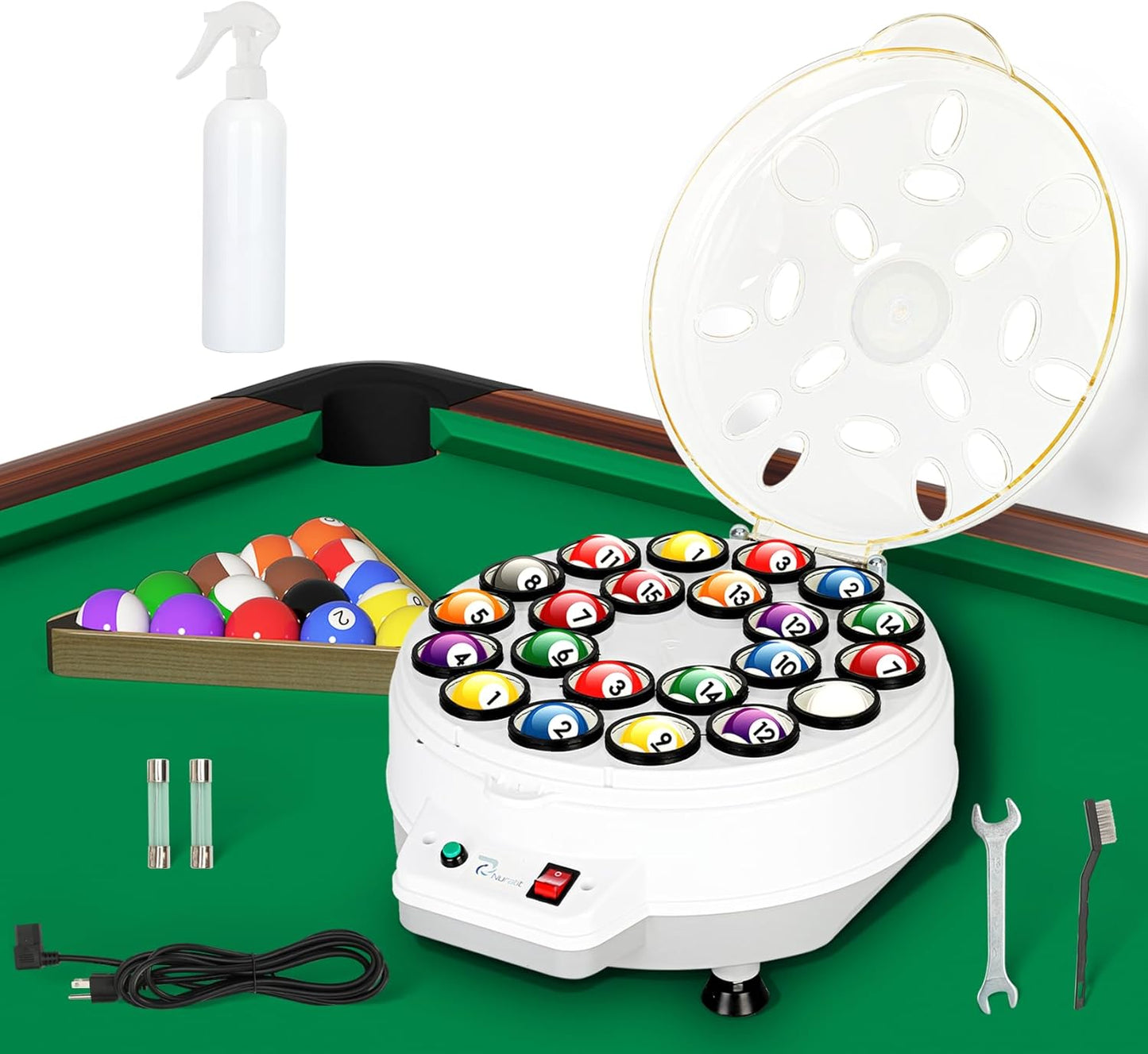 ✨🎱Professional Upgraded Billiard Ball Cleaner and Polisher for Pool & Snooker,16-Ball and 22-Ball