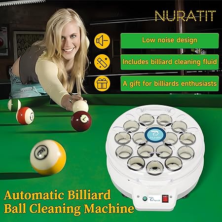 ✨🎱Professional Upgraded Billiard Ball Cleaner and Polisher for Pool & Snooker,16-Ball and 22-Ball