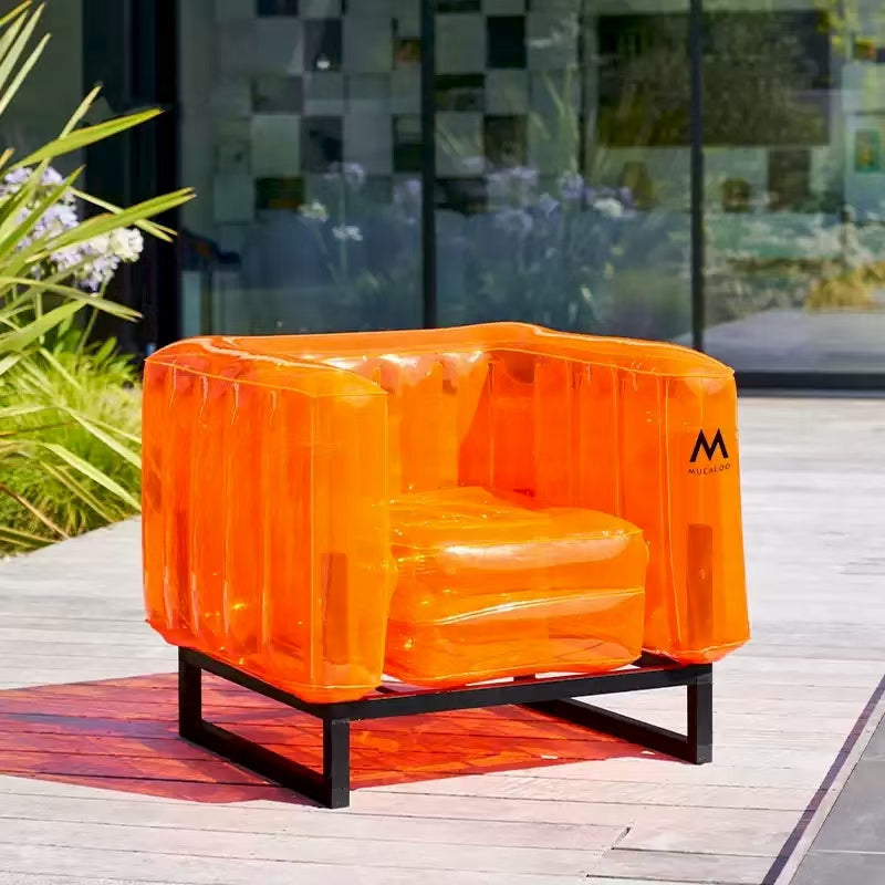 🔥Trendy influencer PVC environmentally friendly material living room DIY sofa✨ beach party camping yard inflatable sofa