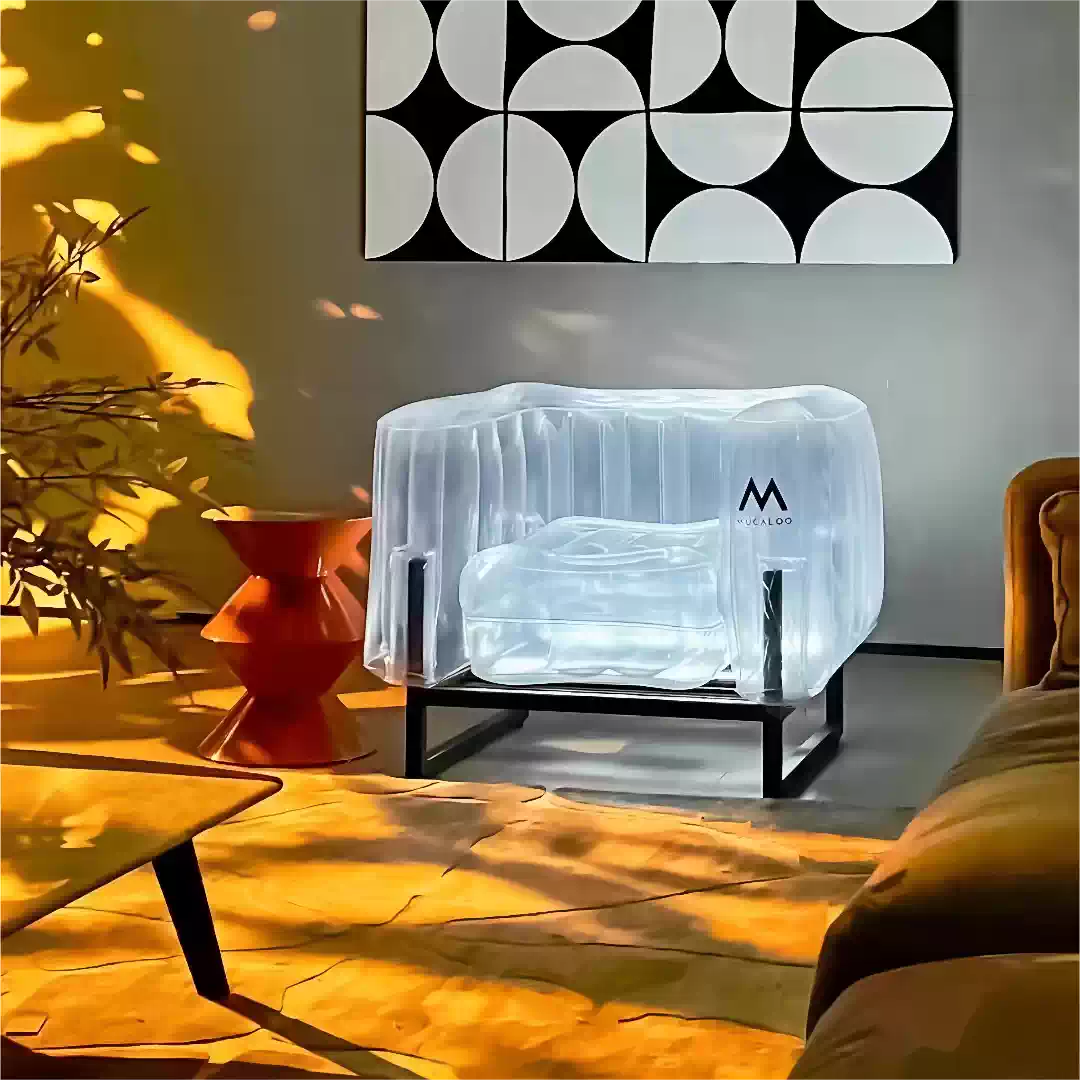 🔥Trendy influencer PVC environmentally friendly material living room DIY sofa✨ beach party camping yard inflatable sofa