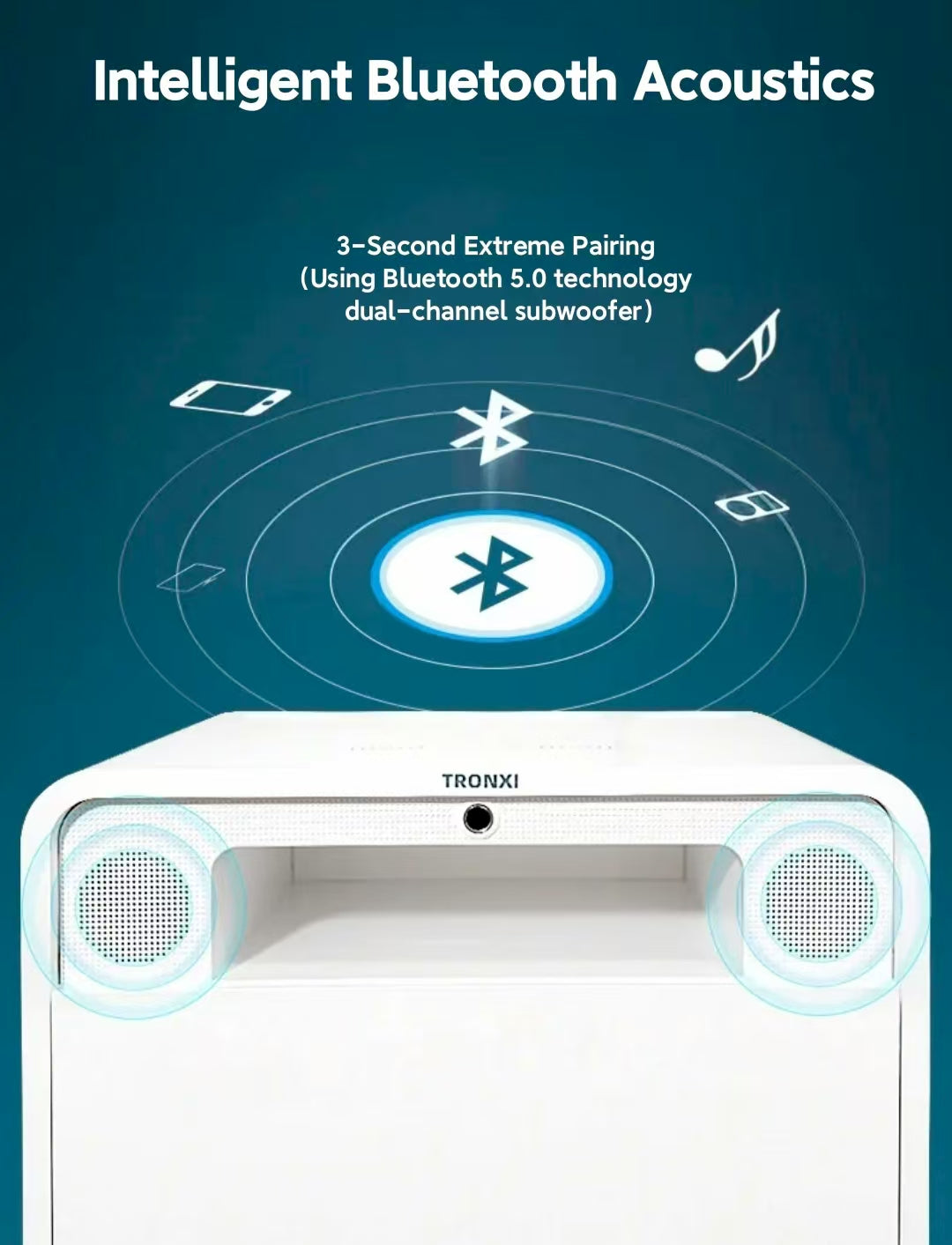 💡Smart bedside table modern simple creative bedroom multi-function wireless charging Bluetooth speaker fingerprint lock