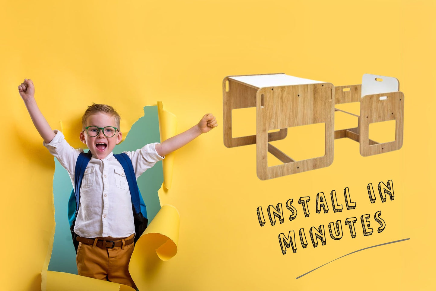 🎨Montessori Table and Chair Set for toddlers, Gift For Kids Nursery, Personalized Toddler Furniture, Child Weaning Table, Kids activity Table🧸