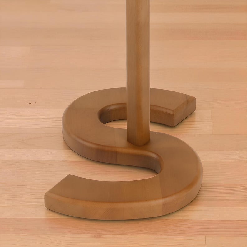 ✨Wooden Side Table, Initial Letter Base Table, Personalized Wooden Table, Sofa End Table, Small Coffee Table, Accent Table for Living Room