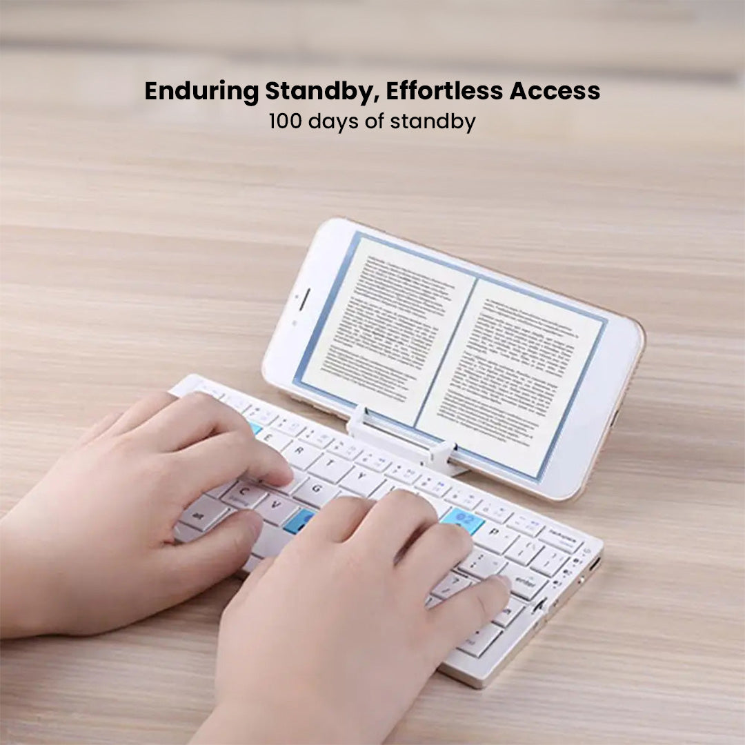 ✨⌨Foldable Bluetooth Keyboard, Cordless Portable Keypad with Stand💡, Mini Pocket Travel💻